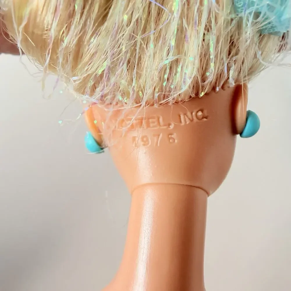 Vintage Mattel Barbie Mermaid Doll 1434 Blonde Rainbow Hair Superstar 1991